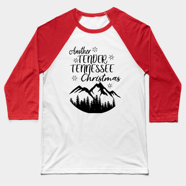 Tender Tennessee Christmas Baseball T-Shirt by CreatingChaos